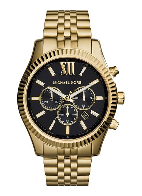 michael kors goud zilver horloge|Goudkleurige horloges .